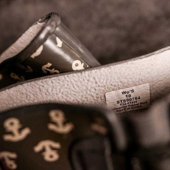 Sperry Anchor Rain Boots, BRAND NEW size 10 - Picture 5 of 8